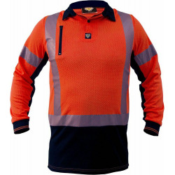 Caution MicroVent Day/Night L/S Polo