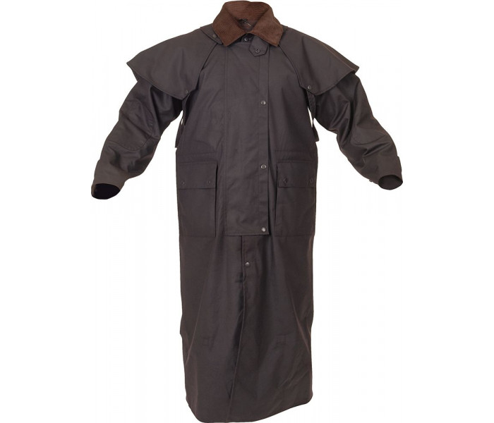 Caution Oilskin Long Riding Coat