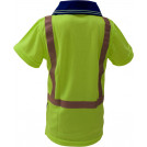 Caution Kids Hi-Vis Microfibre Polo