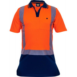 Caution Day/Night Microfibre Polo-X Size