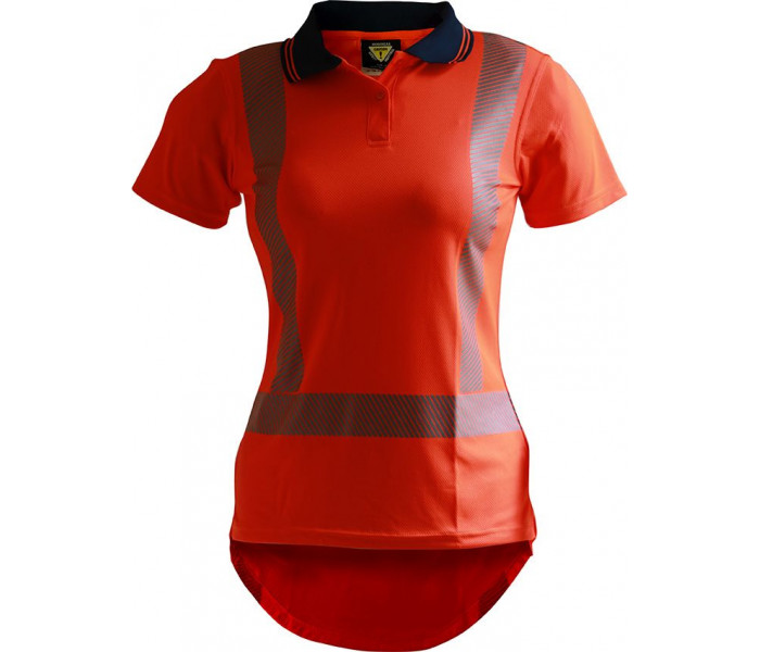 Caution TTMC-W17 Segmented Tape Womens Microfibre Polo