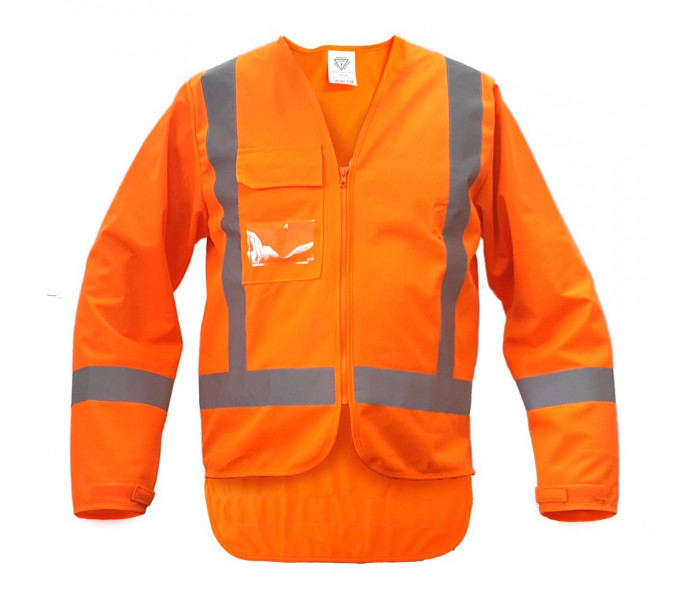 Caution TTMC-W17 L/S Basic Safety Vest