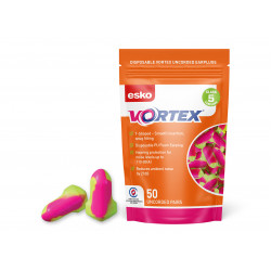 Esko Vortex T-Shape Disposable Earplugs-50pr Bag