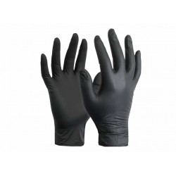 Esko High Five Industrial Black Nitrile Disposable Gloves-50pr