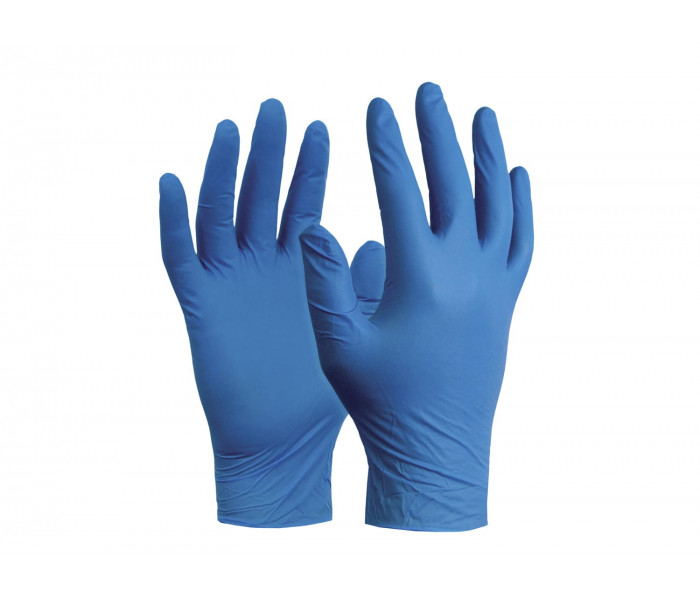 Esko High Five Industrial Blue Nitrile Disposable Gloves-50pr