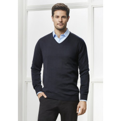 Biz Milano Mens V-Neck Pullover