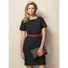 Biz Corp. Comfort Wool Stretch S/S Shift Dress