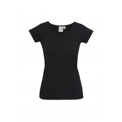 Biz Viva Womens V-Neck Tee