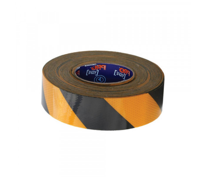 PRO Adhesive Reflective Hazard Tape-50mx50mm