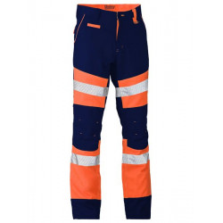 Bisley Contrast Hi-Vis Bio Motion Taped Pants