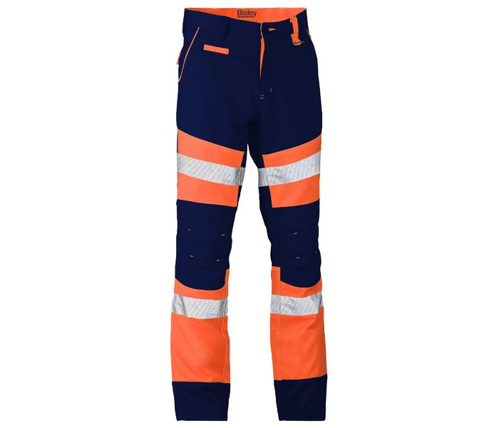 Bisley Contrast Hi-Vis Bio Motion Taped Pants