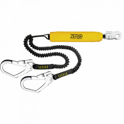 Zero ScaffPro Double Elasticated Lanyard w/ 2x Scaffhooks & 1x Snaphook