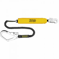 Zero Stretch Single Elasticated Lanyard w/ Snaphook & Scaffhook