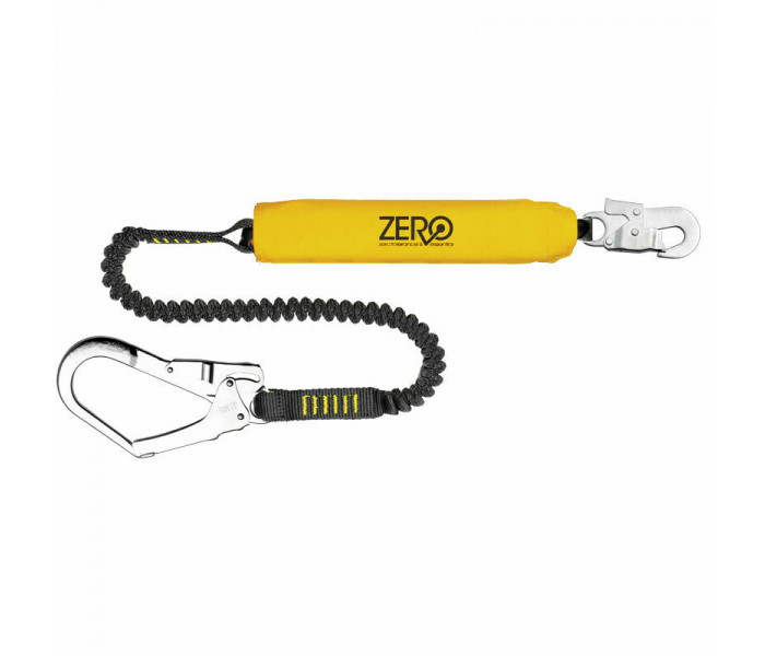 Zero Stretch Single Elasticated Lanyard w/ Snaphook & Scaffhook