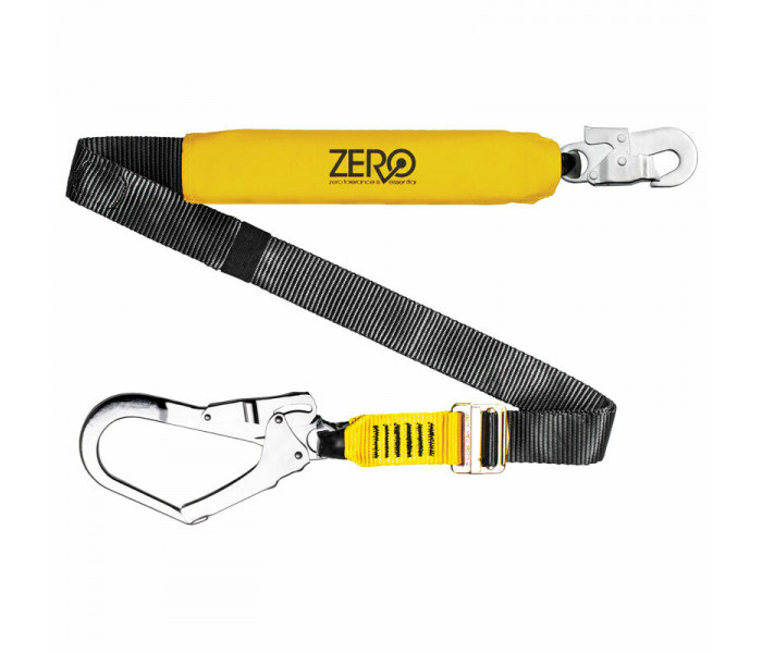 Zero TradeMate Single Adjustable Webbing Lanyard w/ Snaphook & Scaffhook